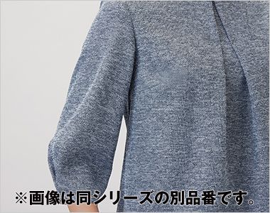 GROW GOBL-2604 [春夏用]オーバーブラウス[ニット/全方向ストレッチ/高通気] ふんわりスリーブで肘の曲げ伸ばしもラク