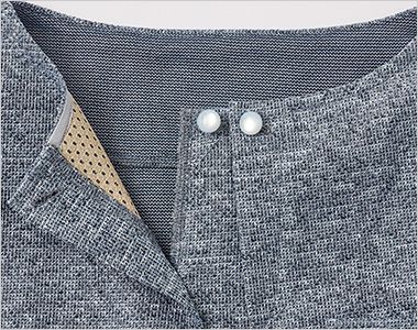 GROW GOBL-2606 [春夏用]プルオーバー[ニット/全方向ストレッチ/高通気] 脱ぎ着がしやすい前スラッシュ開き仕様