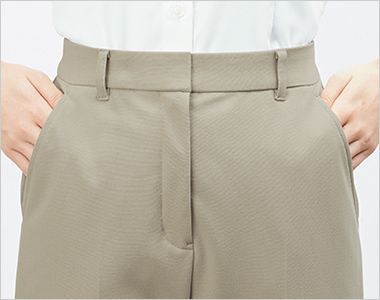 GROW GPAL-2610 [春夏用]パンツ[ストレッチ/ニット/裾上げ済み] 両脇ポケット