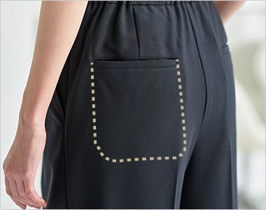 GROW GPAL-2610 [春夏用]パンツ[ストレッチ/ニット/裾上げ済み] 大きめの後ろポケットでインナーのラインが響きにくい
