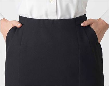 GROW GSKL2555 [通年]タイトスカート[2wayストレッチ/ウール調/フォーマル] 両腰ポケット
