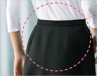 GROW GSKL2555 [通年]タイトスカート[2wayストレッチ/ウール調/フォーマル] ゴムに見えないキレイな見た目
