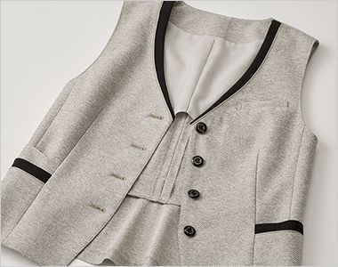 GROW GVEL2503 [春夏用]ベスト[ニット/抗菌] 裏地は背抜き仕立て