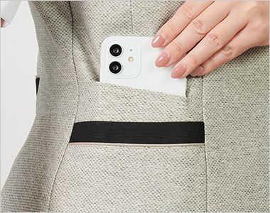 GROW GVEL2503 [春夏用]ベスト[ニット/抗菌] スマホも入るチェンジポケット