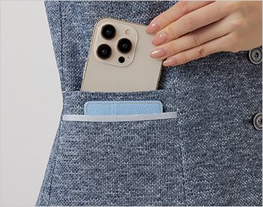 GROW GVEL-2607 [春夏用]ベスト[ニット/全方向ストレッチ/高通気] 小分けに便利なツインレイヤードポケット