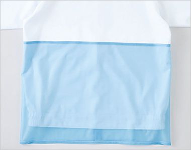 男女兼用長袖ジャンパー 気づき仕様色付きインナー。
はみ出しがひと目でわかり、異物混入対策をより強化。