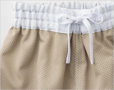 マタニティ用ホッピングパンツ 透け対策白茶メッシュ。
白茶裏地がインナーの透けを軽減。メッシュ素材で通気性を確保。