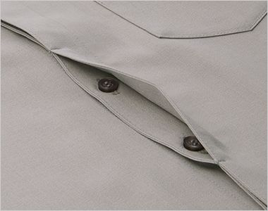 SerVo(サーヴォ) WP1501 シャツ/九分袖/スタンドカラー(男女兼用) 比翼ボタン。
前合わせのボタンが隠れる比翼仕様だから、すっきりとドレッシーな印象に。