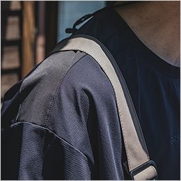 エスケープロダクト GE3008 [通年]サロペ・デ・クルーネック サスペンダー補強