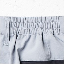 ハーフパンツ（ノータック、脇ゴム） 後ろウエストゴム仕様