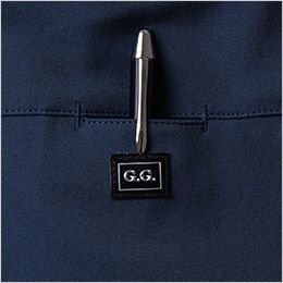 桑和 054200 [秋冬用]G.G. 長袖ブルゾン 袖ペン差し、ロゴワッペン