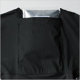 桑和 0595-52 [春夏用]G.G. 長袖Tシャツ(胸ポケット有) 保冷剤ポケット
