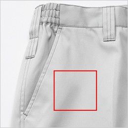 1338 桑和 ノータック脇ゴム入りカーゴパンツ コインポケット