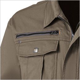 桑和GG 165[春夏用]長袖シャツ ファスナーポケット