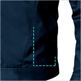 3008-00 桑和 長袖ブルゾン(男女兼用) ポケット付き