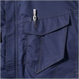 3008-03 桑和 半袖シャツ(男女兼用) ペン差し付き