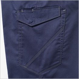 3008-08 桑和 カーゴパンツ(男女兼用)  フラップ付きのカーゴポケット付き