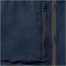 桑和 3058-00 [春夏用]長袖ブルゾン[男女兼用] 胸ファスナーポケット
