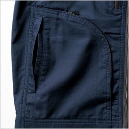 桑和 3058-00 [春夏用]長袖ブルゾン[男女兼用] 両脇二重ポケット
