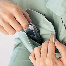483 桑和 長袖ブルゾン 内側ミニポケット