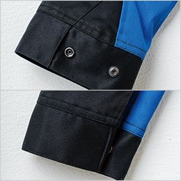 長袖ブルゾン（難燃） ドットボタン(隠し)