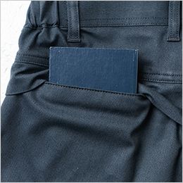 カーゴパンツ（難燃、ワンタック、脇ゴム） ヒップポケット(野帳が入る)