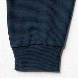 桑和 6055-62 [通年]長袖Tシャツ(胸ポケット無)[男女兼用] 衿・袖口共生地
