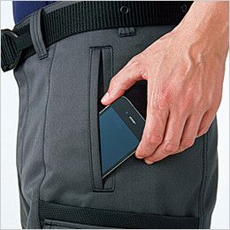 6778 桑和 カーゴパンツ ヨーロッパ風 携帯電話ポケット(スマートフォン対応)
