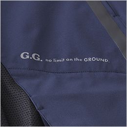 桑和GG 730800[春夏用]長袖ブルゾン 反射ロゴプリント付きで前からの視認性を確保。
