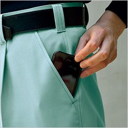 7338 桑和 カーゴパンツ 携帯電話ポケット