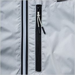 桑和 736901 [春夏用]半袖EFブルゾン[男性用] 胸ファスナーポケット（野帳が入る）