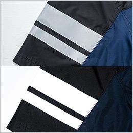 桑和 736911 [春夏用]半袖EFブルゾン（反射材付）[男性用] 反射テープ