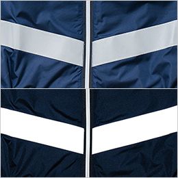 桑和 736911 [春夏用]半袖EFブルゾン（反射材付）[男性用] 反射テープ