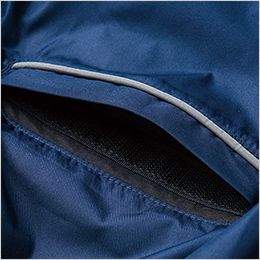 桑和 736911 [春夏用]半袖EFブルゾン（反射材付）[男性用] 反射パイピング、ランヤード取出口