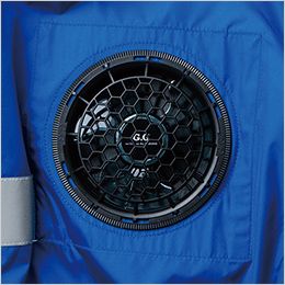 桑和 736916 [春夏用]EFベスト（反射材付）[男性用] ファン取付孔（直径約90㎜）、横付ファン