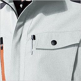 7443 桑和 長袖ブルゾン ペン差し

