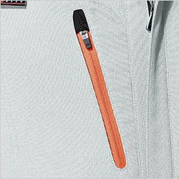 7443 桑和 長袖ブルゾン ファスナーポケット 