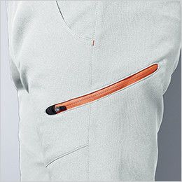 7448 桑和 カーゴパンツ ファスナーポケット

