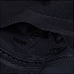 桑和 755400 [秋冬用]防寒ブルゾン[男女兼用] 面ファスナー（隠し）。落下を防ぎ、作業時に便利な小物ループが付いております。