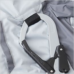 834901 桑和 EF用 半袖ブルゾン 収納可能なフックかけループ