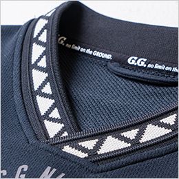 桑和 854555 [秋冬用]G.G. 長袖トレーナー 柄編みリブ