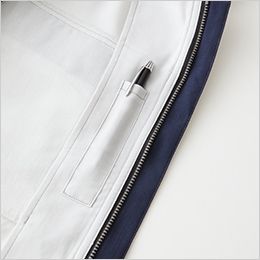 962 桑和 [春夏用]長袖ブルゾン 胸の内側にペン差しポケット付き