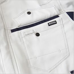 962 桑和 [春夏用]長袖ブルゾン 隠しドットボタン仕様