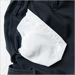 カーゴパンツ（ノータック、脇ゴム） コインポケット