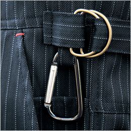 9700 桑和 つなぎ 続服 両側カラビナループ