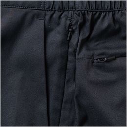 桑和 U770209 [春夏用]Uniform Circus BEAMS スラックス（ワンタック、脇ゴム）[男性用] 通常の両脇斜めポケットに加え、大切な物の落下を防ぐ両脇ファスナーポケット