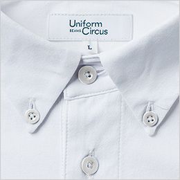桑和 U771550 [春夏用]Uniform Circus BEAMS 長袖ポロシャツ（ボタンダウン、胸ポケット有）[男性用] フォーマル感漂うボタンダウン仕様