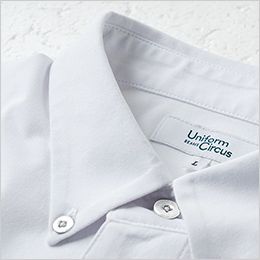 桑和 U771551 [春夏用]Uniform Circus BEAMS 半袖ポロシャツ（ボタンダウン、胸ポケット有）[男性用] 台衿、ブランドネーム、衿共生地