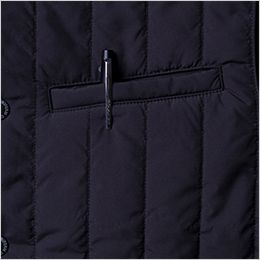 桑和 U773406 [秋冬用]Uniform Circus BEAMS 防寒ベスト 胸玉縁ポケット