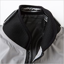 サンエス EF92690S [春夏用]ハイブリッドクールショートスリーブジャケット[男女兼用] 襟メッシュ。消臭メッシュ使用。襟はクリーンメルメッシュで、 嫌なニオイ対策ができます。
